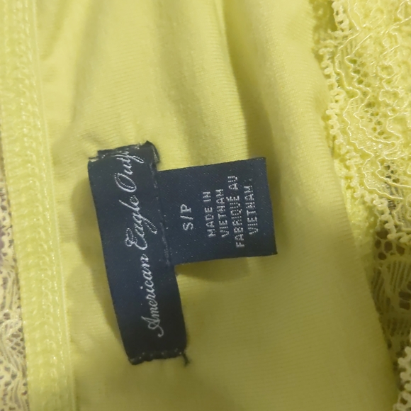 American eagle neon yellow lace bandeau - Picture 3 of 3